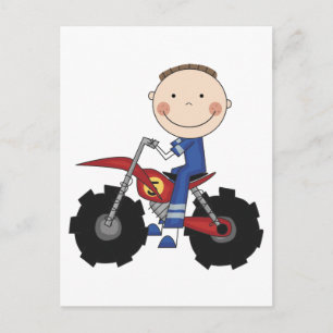 Dirt Bike - Boy Tshirts och Gifts Vykort