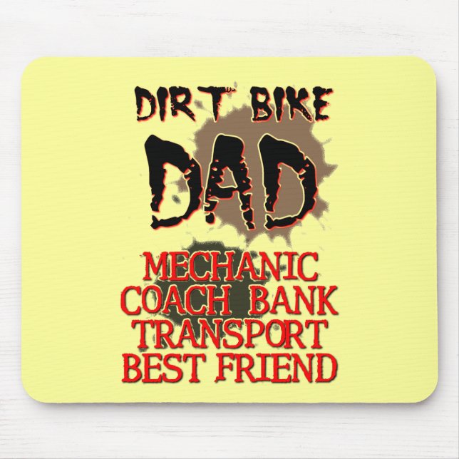 Dirt Bike Dad Motocross Musmatta (Framsidan)