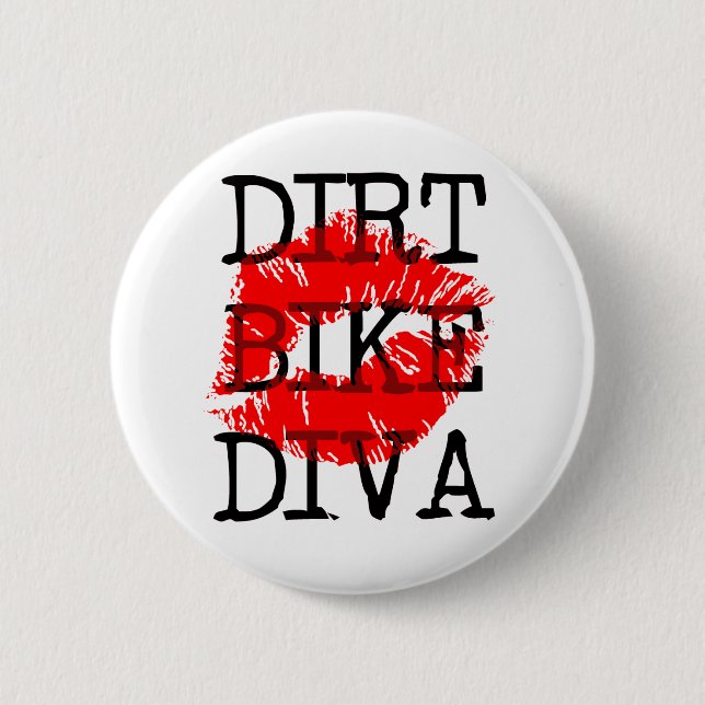 Dirt Bike Diva Motocross Knapp (Framsida)