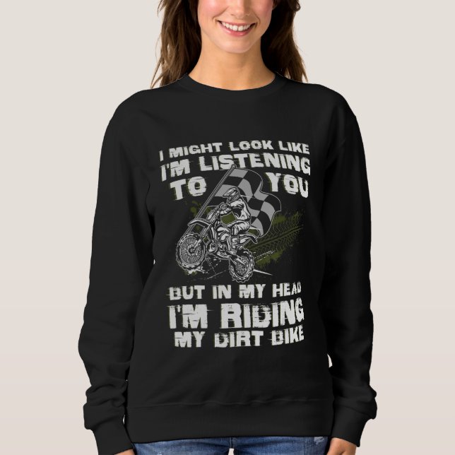 Dirt Bike För manar Women Dirtcycle MotorCycle Rid T Shirt (Framsida)