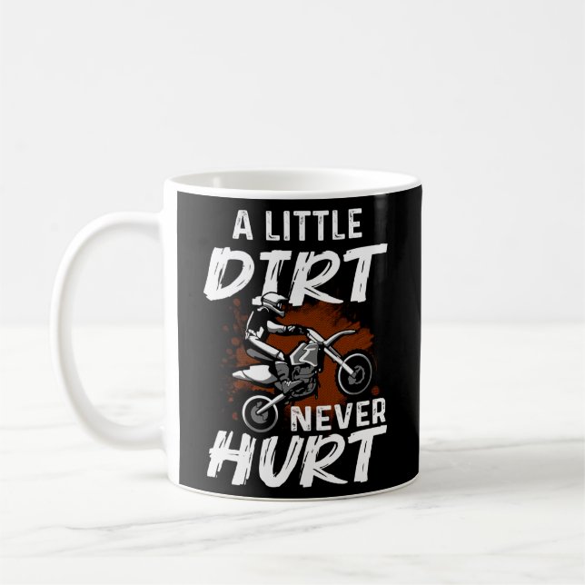 Dirt Bike for Motorcle Motocross Biker Kaffemugg (Vänster)