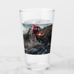 Dirt bike-förare kudde glaskopp