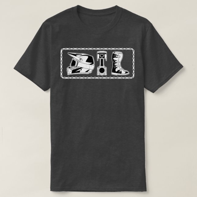 Dirt Bike Gear Motorcycle Rider Motocross OffRoad T Shirt (Design framsida)