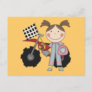 Dirt Bike - Girl T-shirts and Gifts Vykort