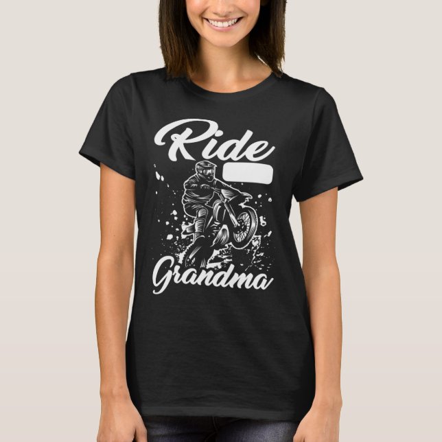 Dirt Bike Grandmother  Mx Motocross Dirt Biking Gr T Shirt (Framsida)