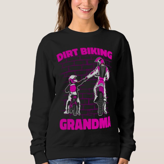 Dirt Bike Grandmother Mx Motocross Dirt Biking Gra T Shirt (Framsida)