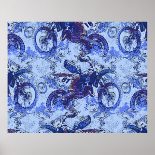 Dirt-Bike Heaven - Motocross Racers Poster