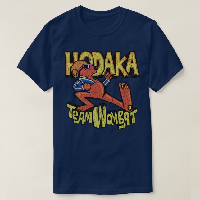 Dirt Bike Hodaka Team Wombat 1972 T Shirt (Design framsida)