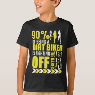 Dirt Bike Joke Funny Motocross Biker Poser T Shirt