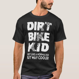 Dirt Bike Kid Motocross Riding Boys Tävla T Shirt