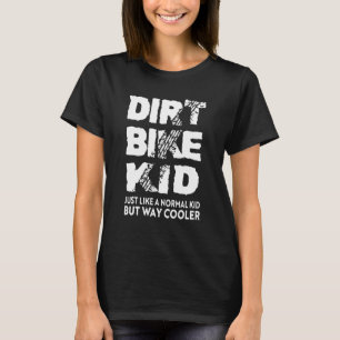 Dirt Bike Kid Motocross Riding Boys Tävla T Shirt