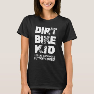 Dirt Bike Kid Motocross Riding Boys Tävla T Shirt