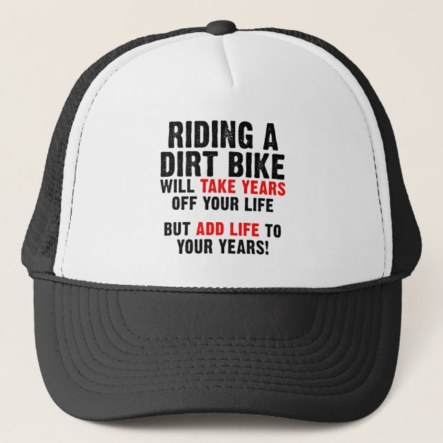 Dirt Bike Life till dina år Motocross Cap Hat Truckerkeps (Framsida)
