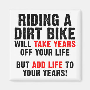 Dirt Bike Life Till Dina År Rolig Kylskåpsmagnet