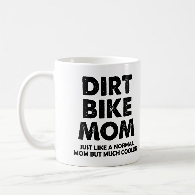 Dirt Bike Mamma Rolig Motocross Mugg eller Resemug (Vänster)