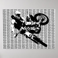 Dirt Bike Motocross Affisch Plakat