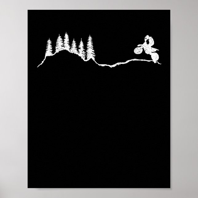 Dirt Bike Motocross Biker Funny Enduro motorcykel Poster (Framsidan)