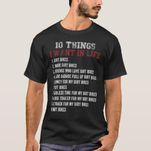 Dirt Bike Motocross Biking Moto Riding T Shirt