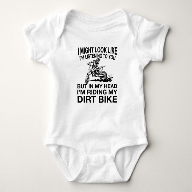 Dirt Bike Motocross Funny T Shirt (Framsida)