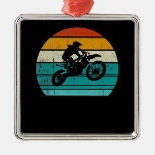 Dirt Bike Motocross Motorcycle Gift För manar Julgransprydnad Metall