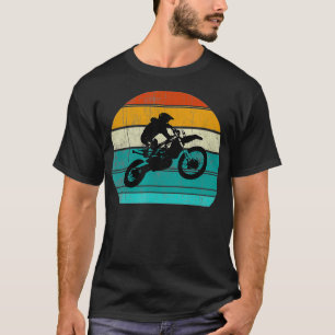 Dirt Bike Motocross Motorcycle Vintage Retro Boys T Shirt