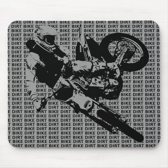 Dirt Bike Motocross Musmatta Mus Pad (Framsidan)