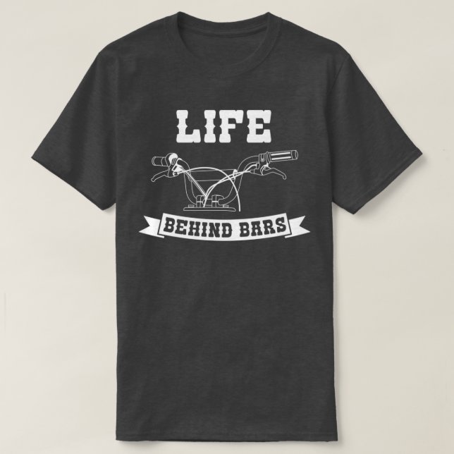 Dirt Bike Motocross MX Rider bakom Pub på väg T Shirt (Design framsida)