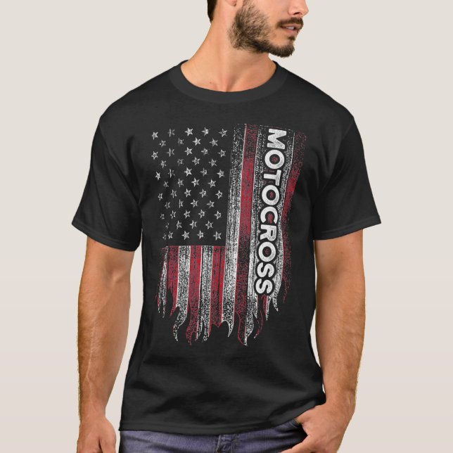Dirt Bike Motocross MX Rider off Road Tävla Premi T Shirt (Framsida)