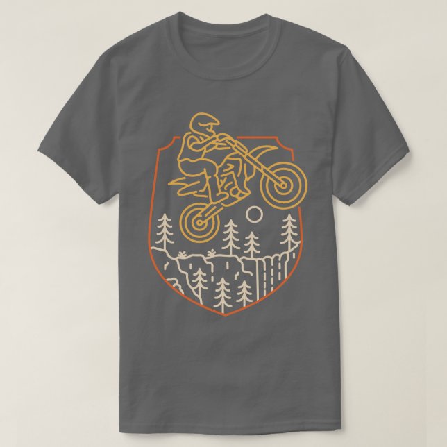 Dirt Bike Motocross T Shirt (Design framsida)