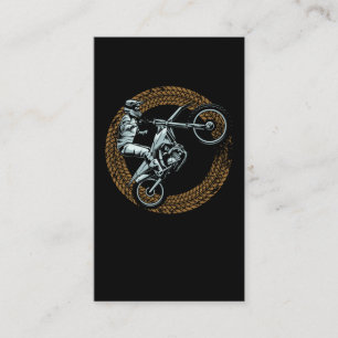 Dirt Bike Motocross Wheel Motorbiker Visitkort