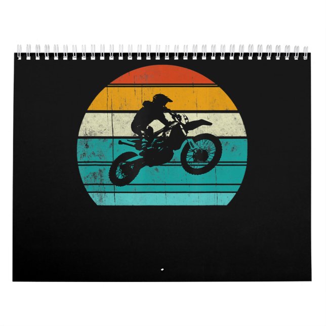 Dirt Bike Motorcycle Gift För manar Kalender (Omslag)