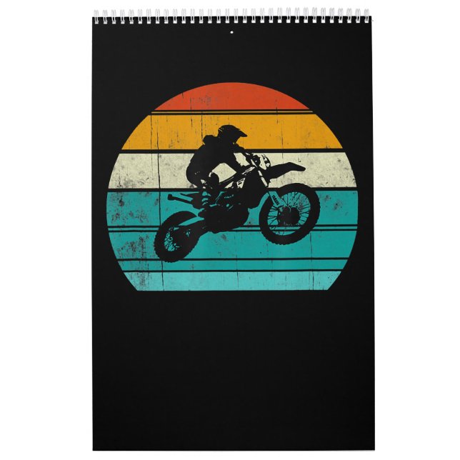 Dirt Bike Motorcycle Gift För manar Kalender (Omslag)
