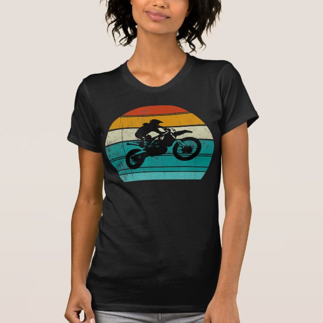 Dirt Bike Motorcycle Gift För manar T Shirt (Framsida)