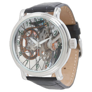 Dirt Bike Motorcycle Wheel Cogs, Manar Wristwatch Armbandsur