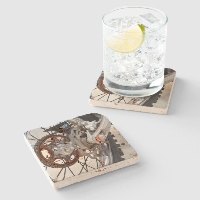 Dirt Bike Motorcycle Wheel Cogs, stenUnderlägg (Sidan)