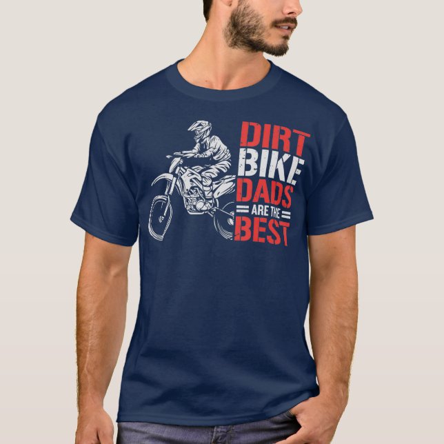 Dirt Bike Motorcykel Dirtcykel Pappa Dirtbikes T Shirt (Framsida)