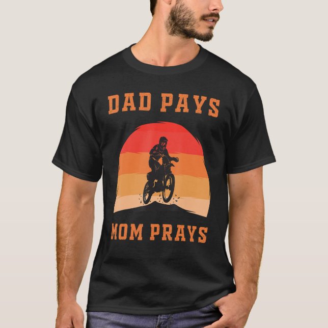 Dirt Bike Motorcykel Tävla Motocross Citat 2 T Shirt (Framsida)