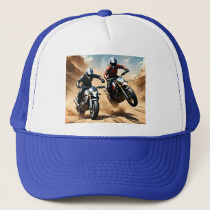 Dirt Bike Motorcykes Tävla i öknen, Keps