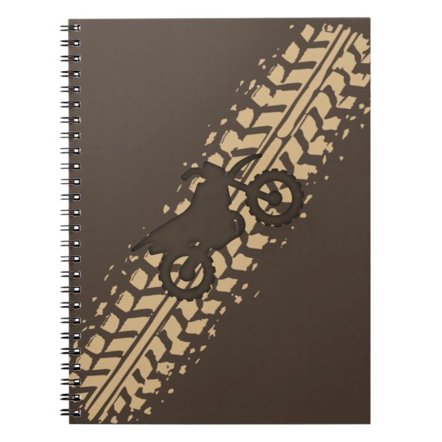 Dirt Bike Mud Anteckningsbok (Framsidan)