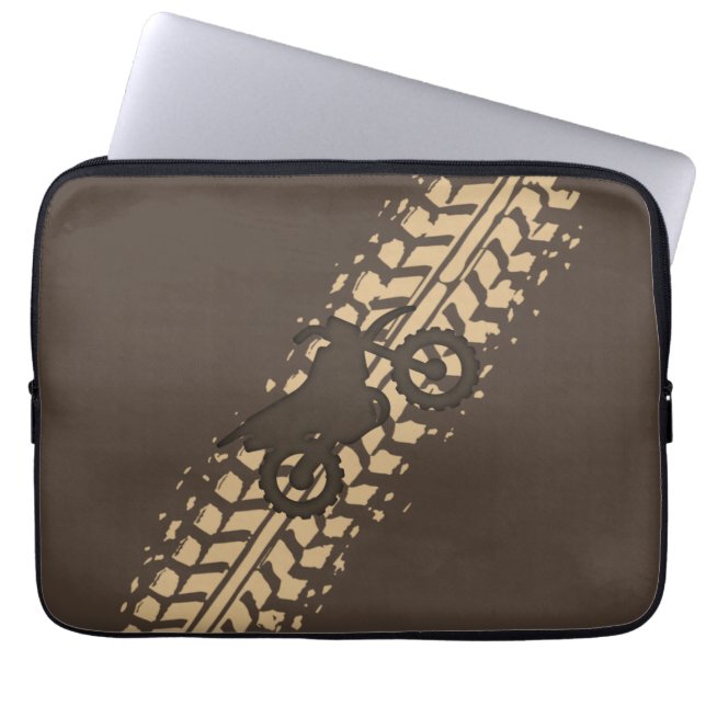 Dirt Bike Mud Laptop Fodral (Framsidan)