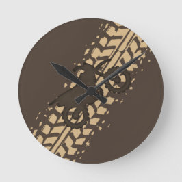 Dirt Bike Mud Rund Klocka