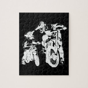 Dirt Bike Pappa Motocross motorcykel Biker Far Pussel