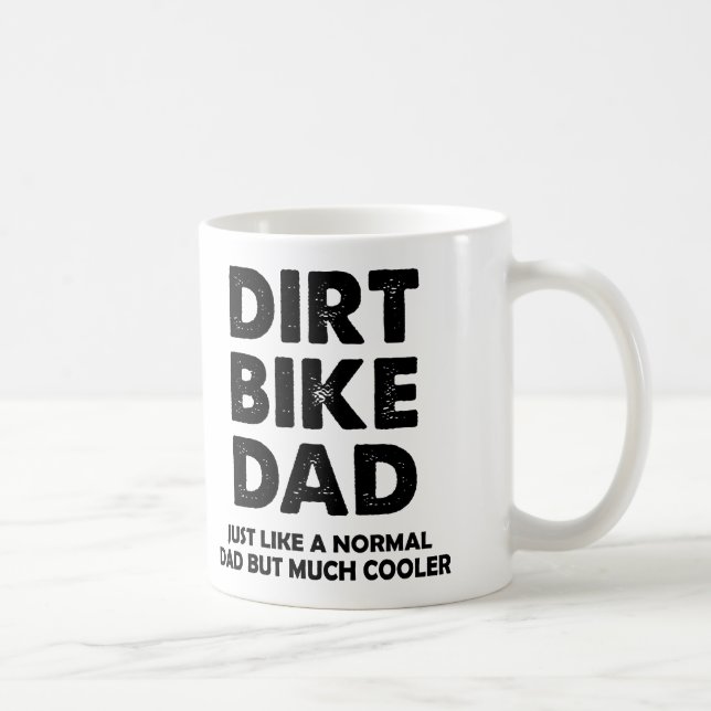 Dirt Bike Pappa Rolig Motocross Mugg eller Resemug (Höger)