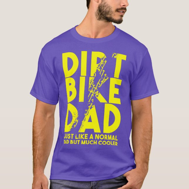 Dirt Bike Pappor Motocross Biker Motorcykel T Shirt (Framsida)