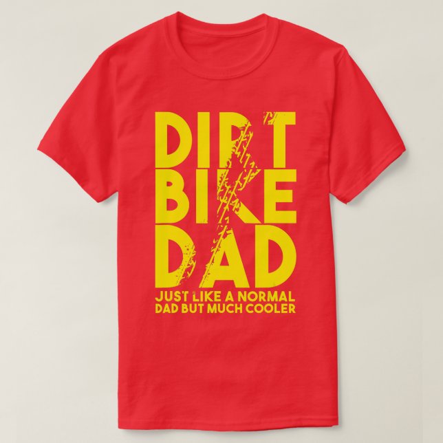 Dirt Bike Pappor Motocross Biker Motorcyklar T Shirt (Design framsida)