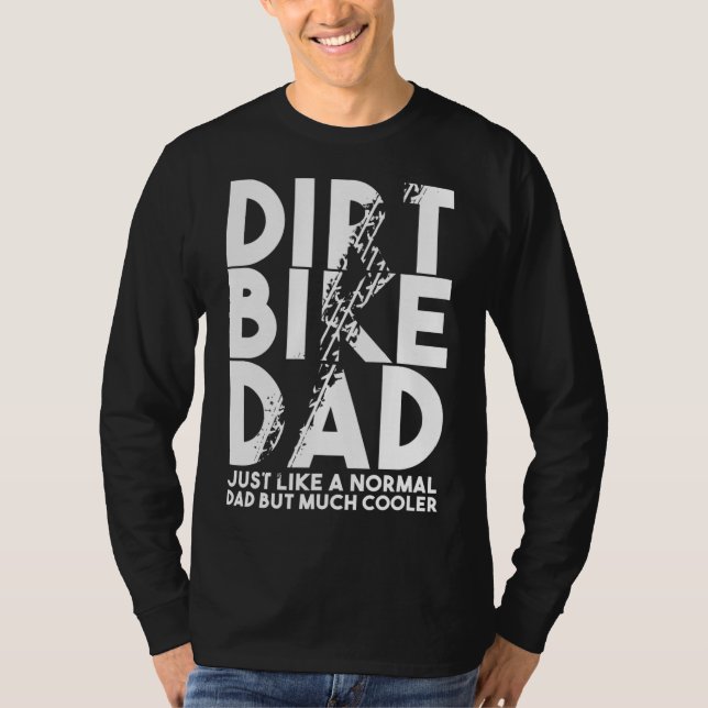 Dirt Bike Pappor Motocross Biker Motorcyklar T Shirt (Framsida)