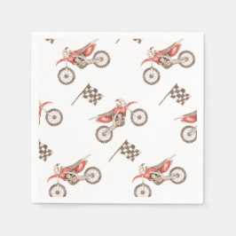 Dirt Bike Party Papper Napkins | Bike Napkins Pappersservett