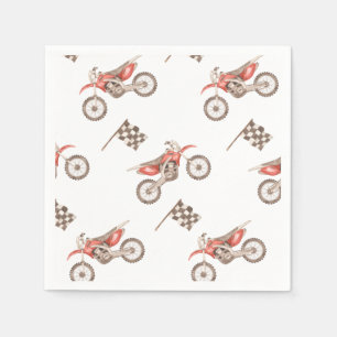 Dirt Bike Party Papper Napkins   Bike Napkins Pappersservett