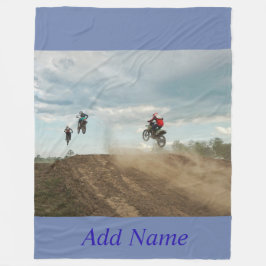 Dirt Bike Personlig Fleece Blanket