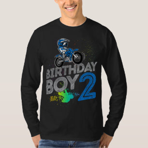Dirt Bike Rider 2 år gammal Motocross 2:a födelsed T Shirt